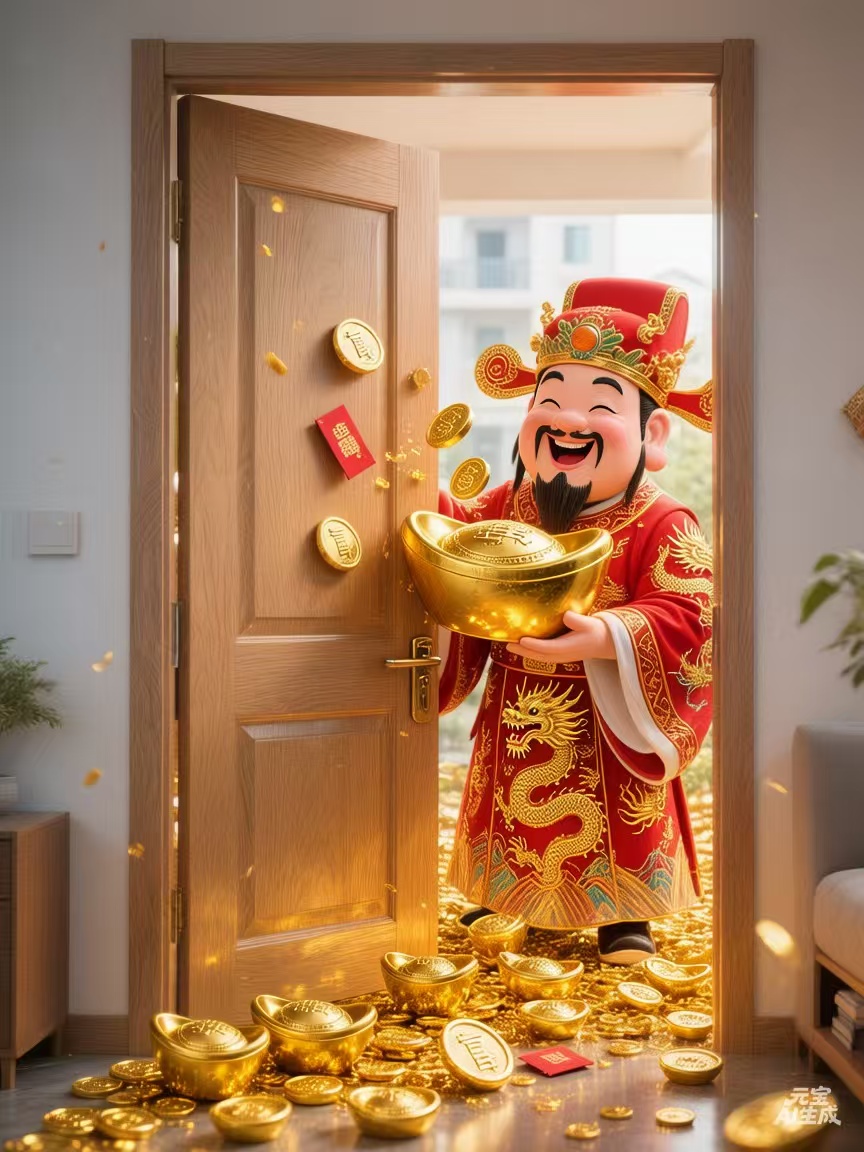 立春，宜开门接财。
这位笑容满面的“顶流”已就位，
祝你新的一年，元气满满，财气也满满！
快在评论区