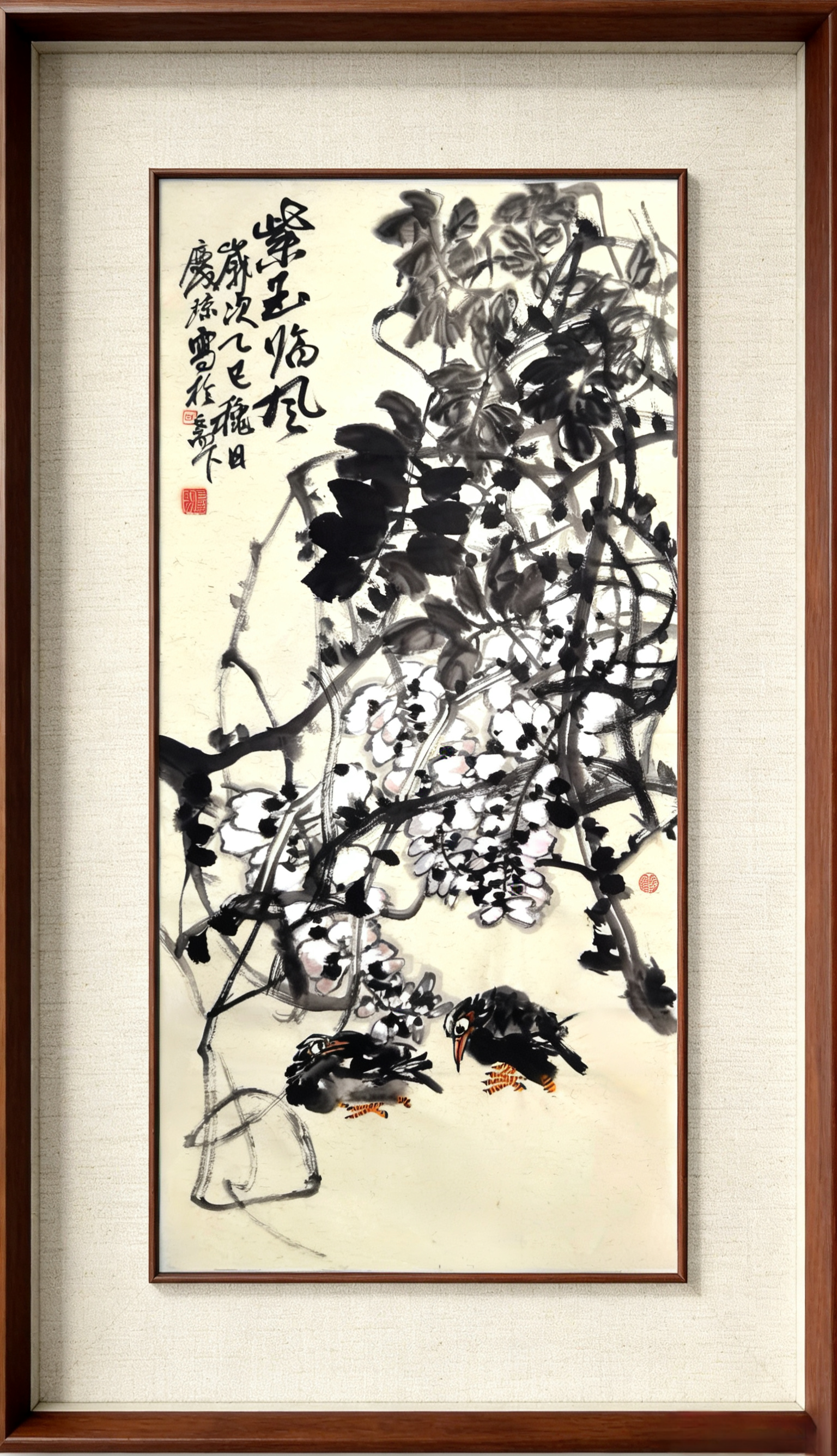 著名花鸟画大家甘庆琼作品赏析
