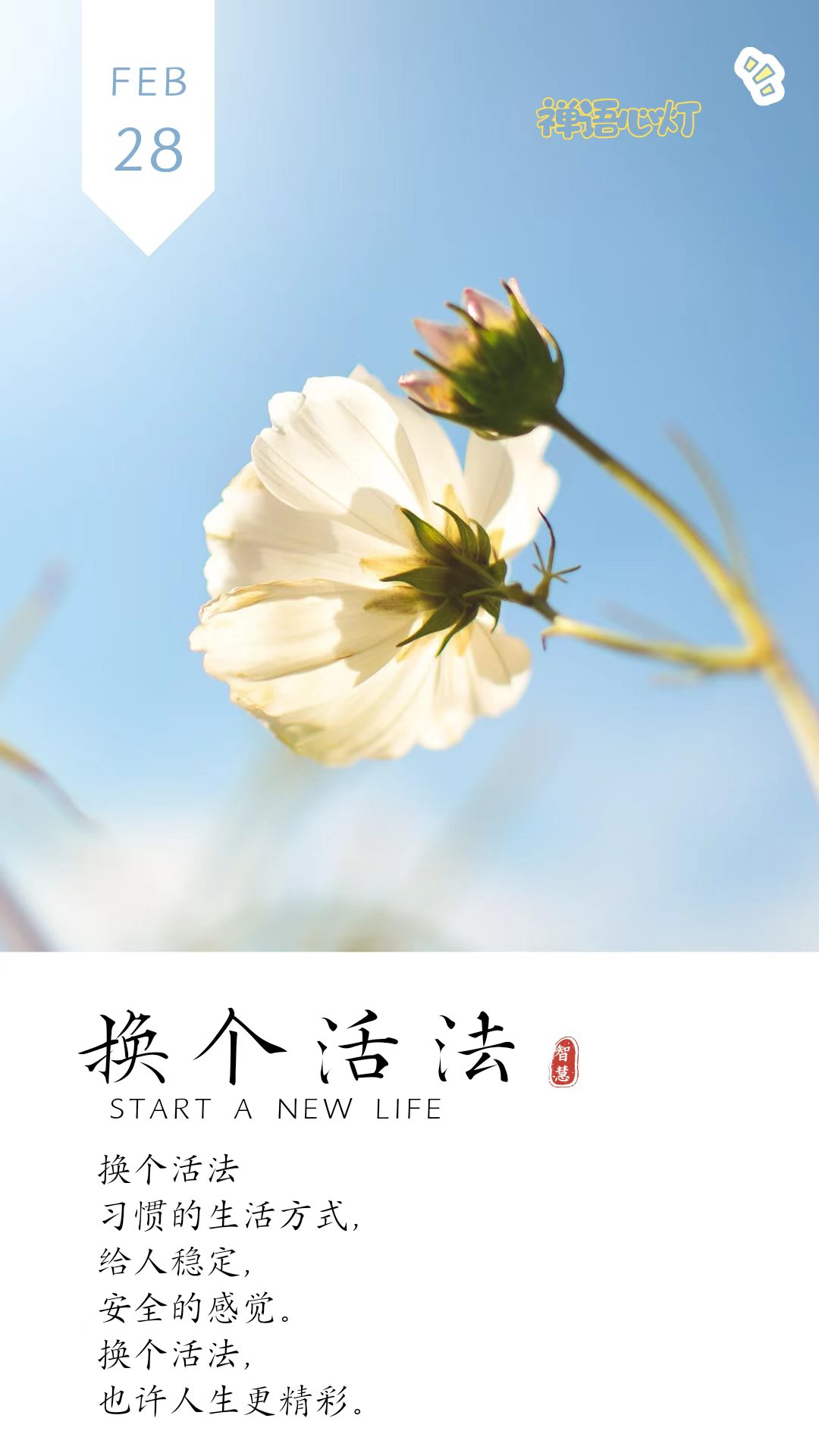 换个活法：

习惯的生活方式，给人稳定，安全的感觉。换个活法，
也许人生更精彩。