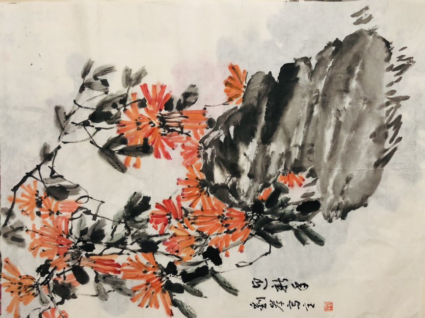 刘岸书画作品欣赏一一张雄艺术网指导