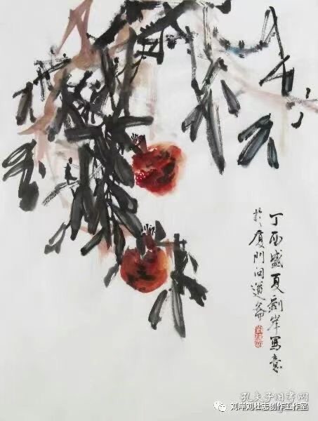 文人笔下花鸟雅——刘岸国画欣赏