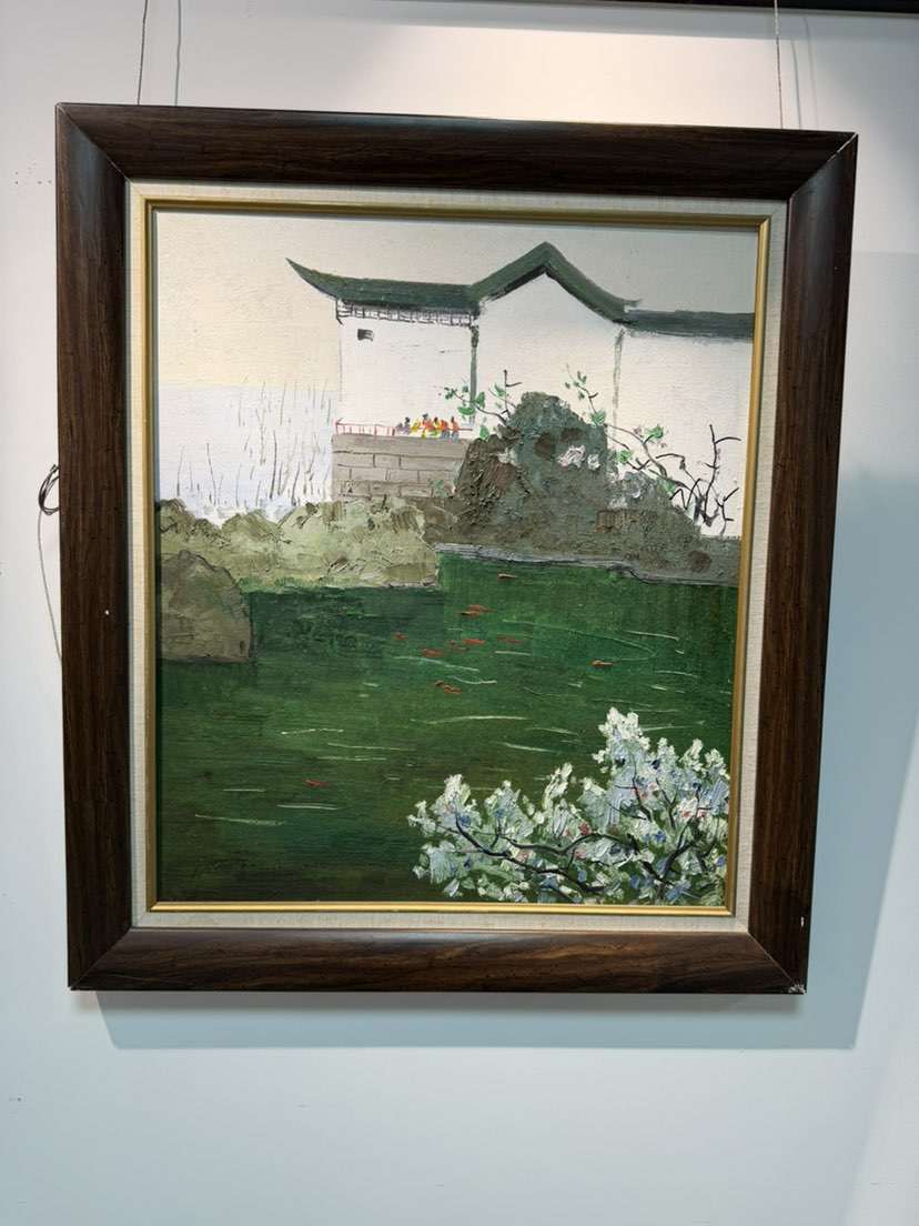 张雄书画院收藏画家朱法鹏油画作品欣赏：简介：中国美术家协会会员、国家一级美术师