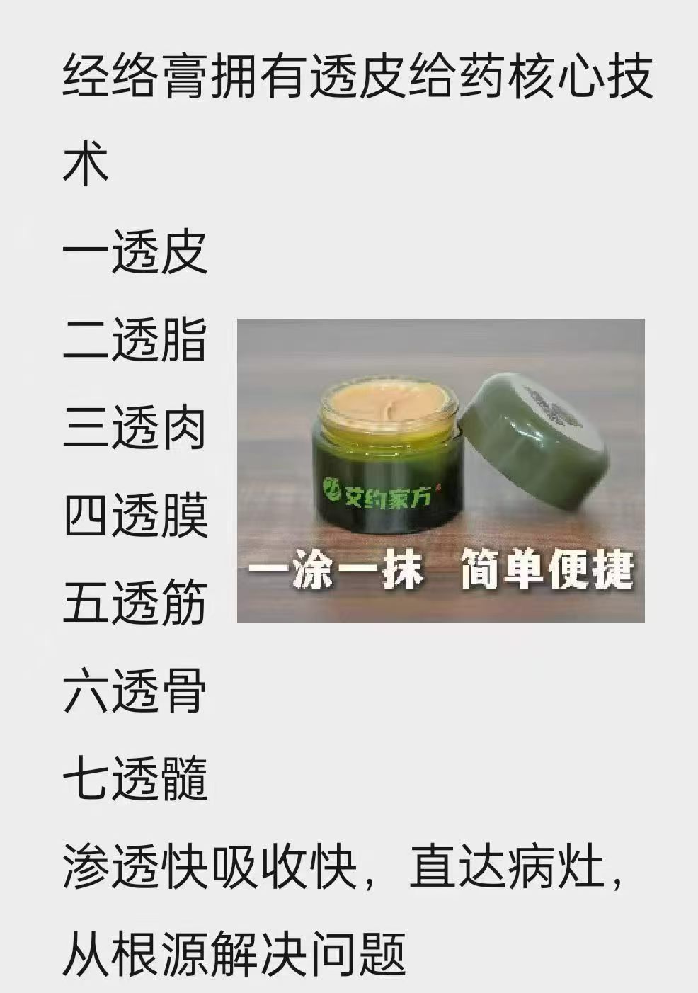 ①腰腿疼痛👉涂
②肩周炎👉涂
③宫寒痛经👉涂
④富贵包👉涂
⑤头晕头痛👉涂
身体经络瘀堵的福音救星👇