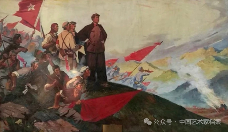 油画中的长征故哥！