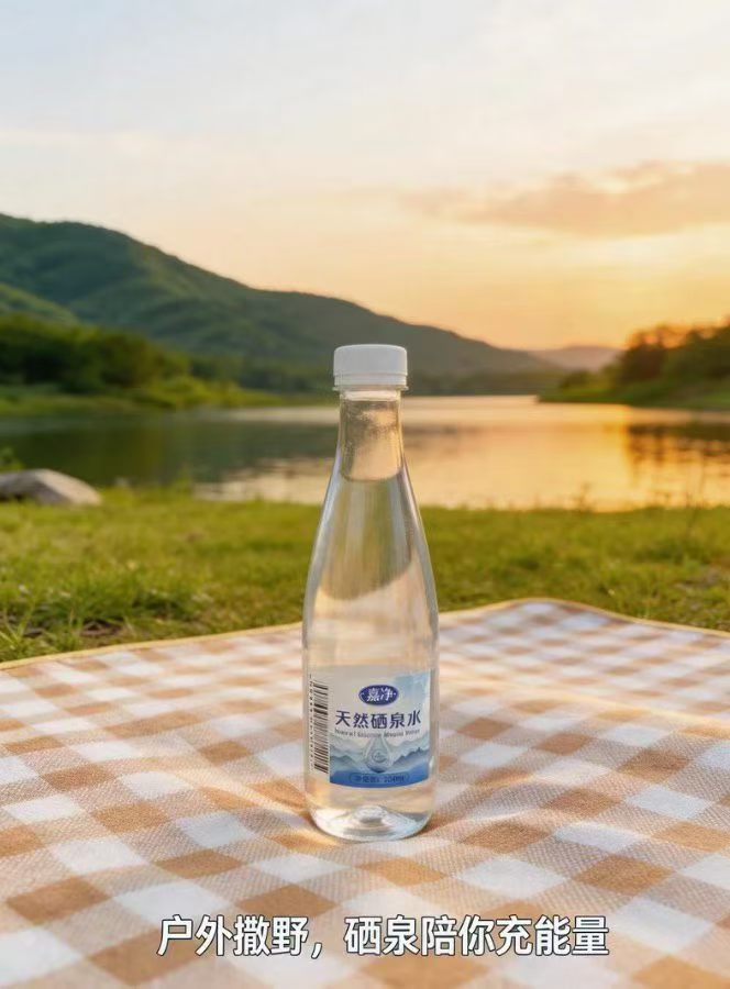 ✅ 安徽石台嘉净天然富硒泉
生态产区直供
天然含硒，水质纯净清冽
日常补水优选，全家都能安心畅饮💦
