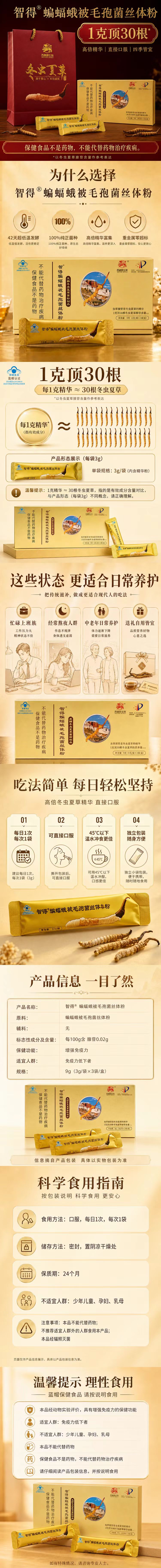 👏👏👏热烈祝贺👏👏👏
福建省厦门市每氪健康（厦门股份）有限公司
👉《冬虫夏草》智得被毛孢菌丝体粉上架