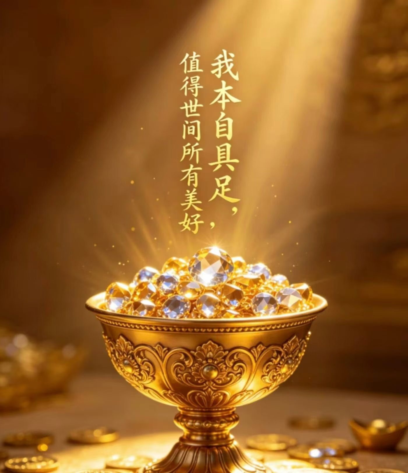 转了，相信心力的能量场
今日能量调频❤
​“我本具足，值得拥有所有美好”
​所有的美好将会来到我的身
