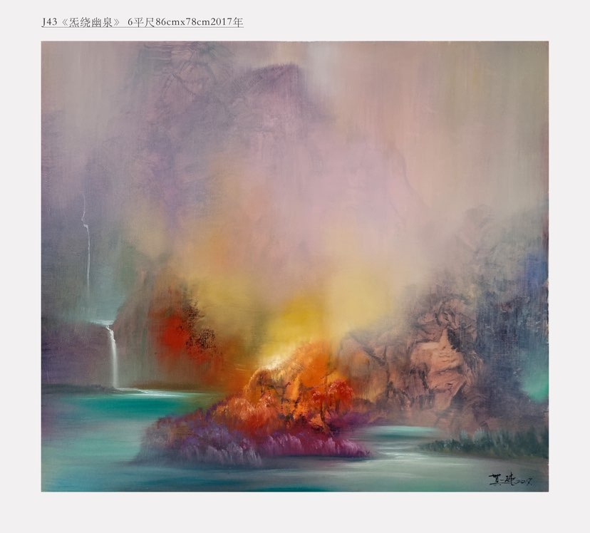 这两幅放在一起是不是绝配呀？
国际意象油画家贺一珉老师精品