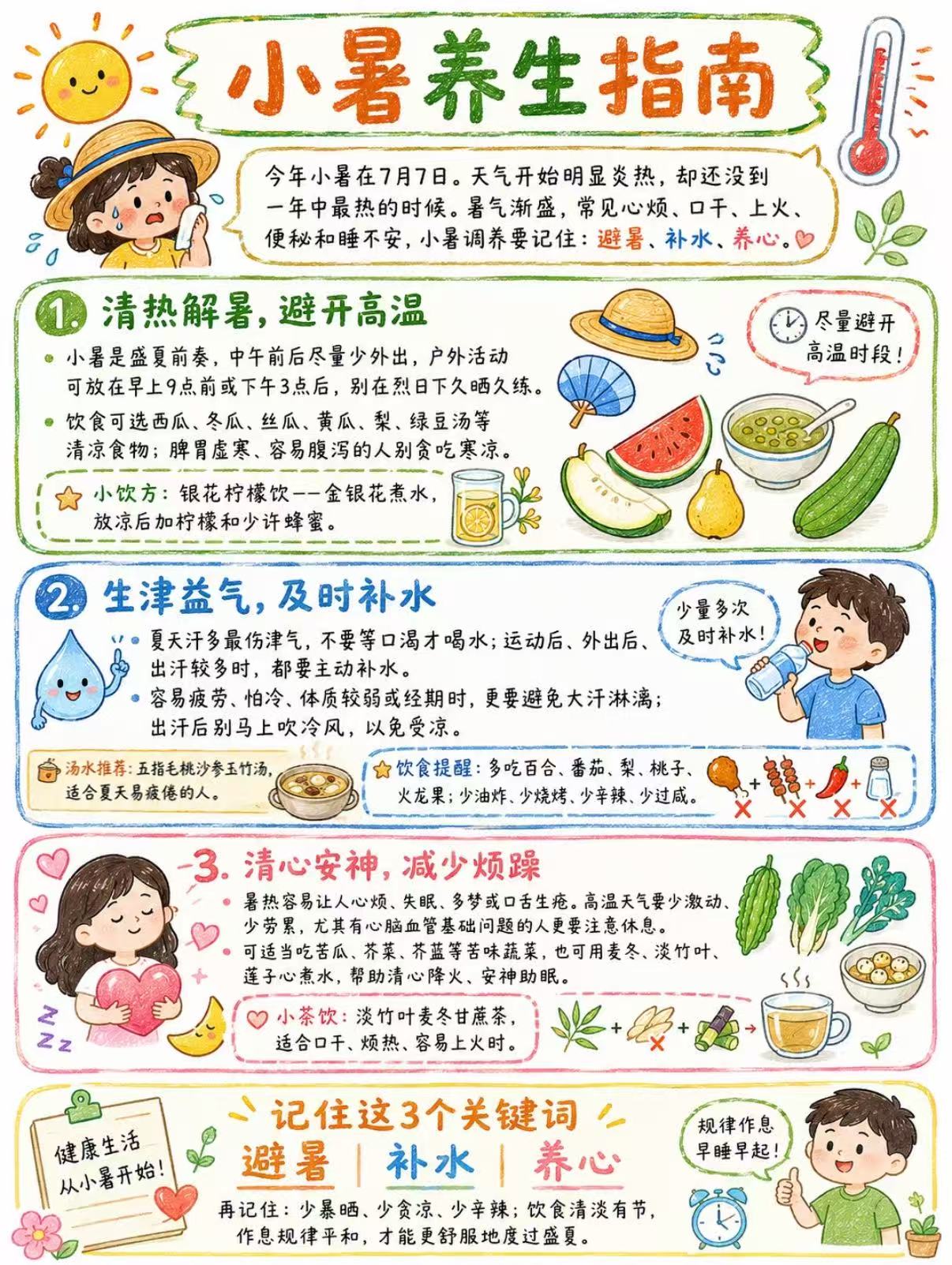 小暑养生指南针