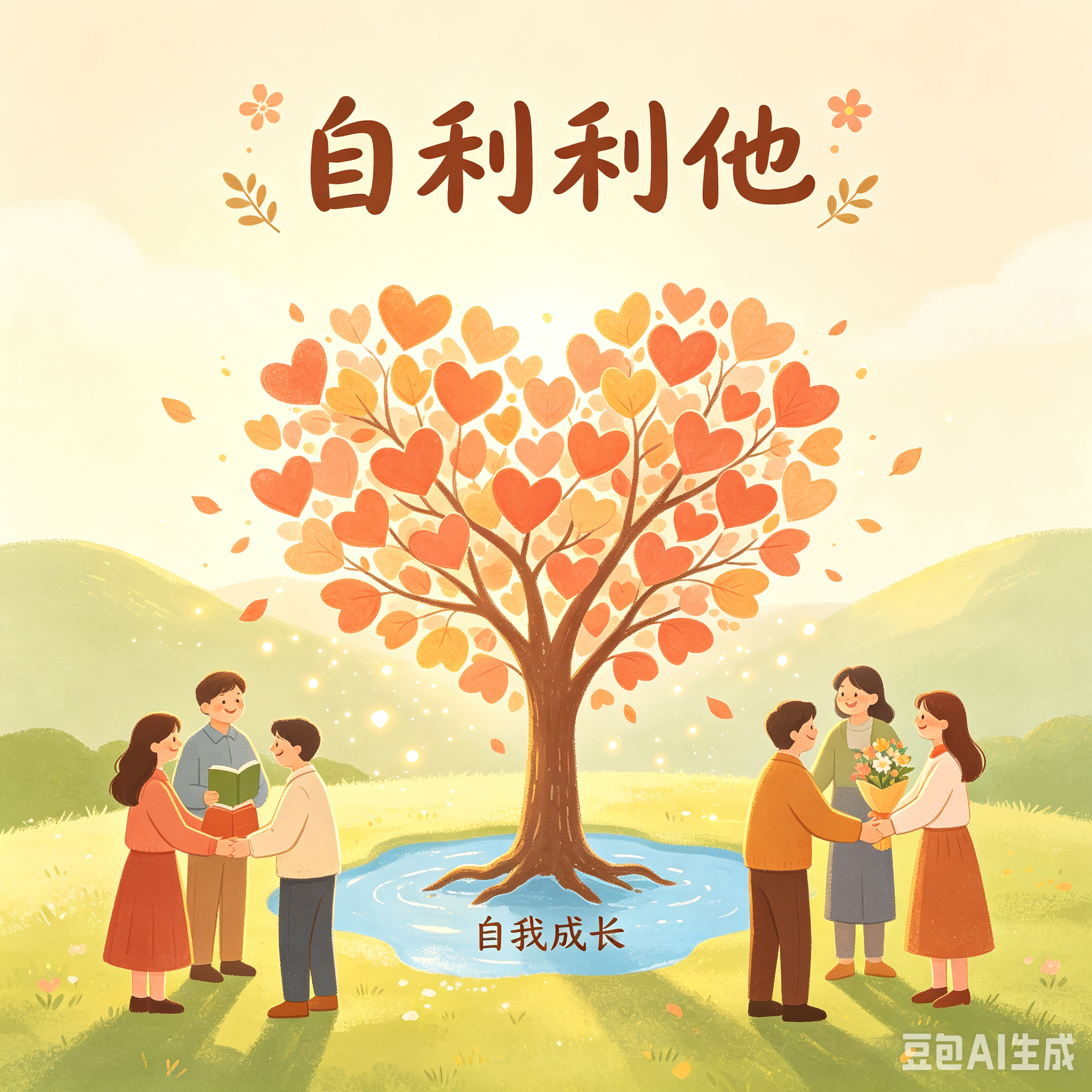 人心如同田地，种下自私的种子，只会长出焦虑、嫉妒、困顿；播下利他的善意，自会收获顺遂、温暖、机遇。
