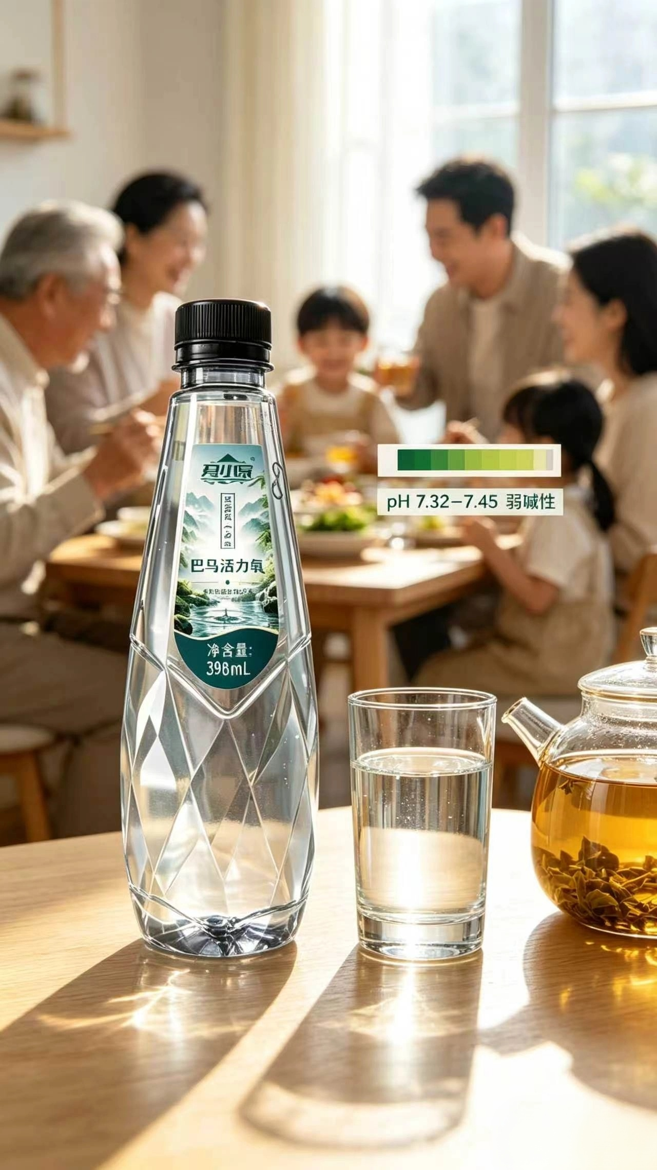 源自巴马原生态水源，没有多余污染，全家老小日常饮用都安心。

天然弱碱性，经常重油重盐、应酬饭局多的