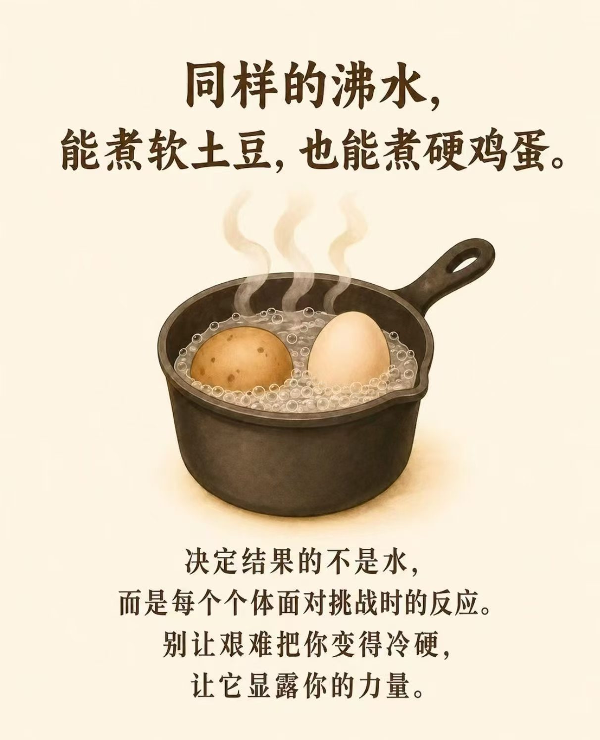 🌞困住你的不是事，是你看事的维度，
同一座山，有人看见障碍，有人看见风景，
同一个夜，有人看见黑暗，
