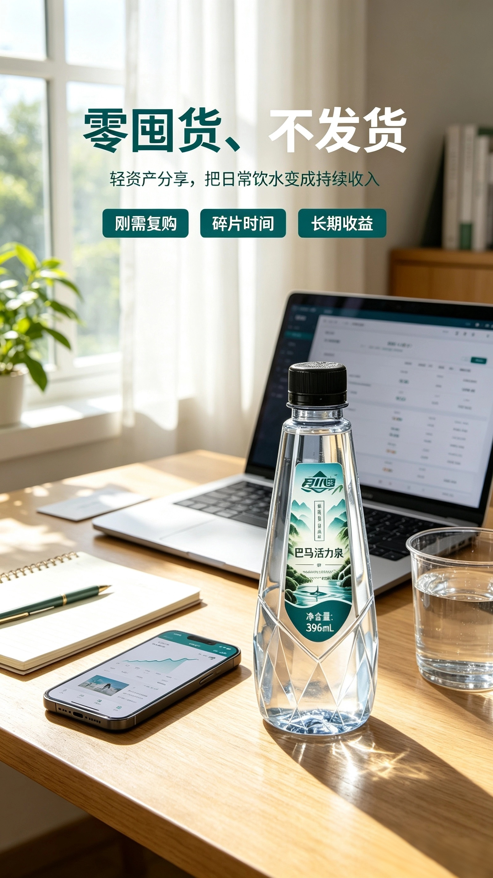 想做副业，优先选人人都要用的刚需品✅

巴马活力氧｜源自巴马长寿乡天然水源

天然小分子团活水，日常