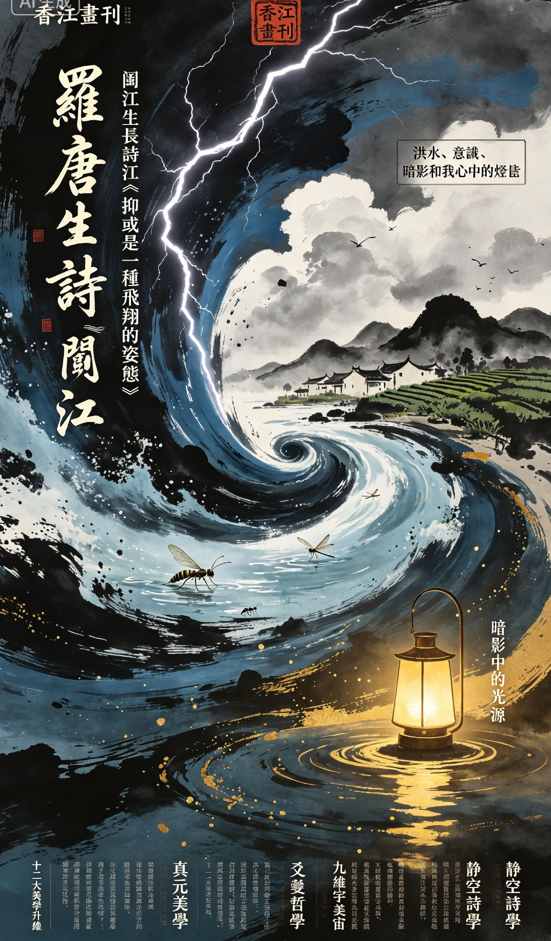 《香江畫刊》真元小說：洪水，洪水
 作者：羅初、羅鑫