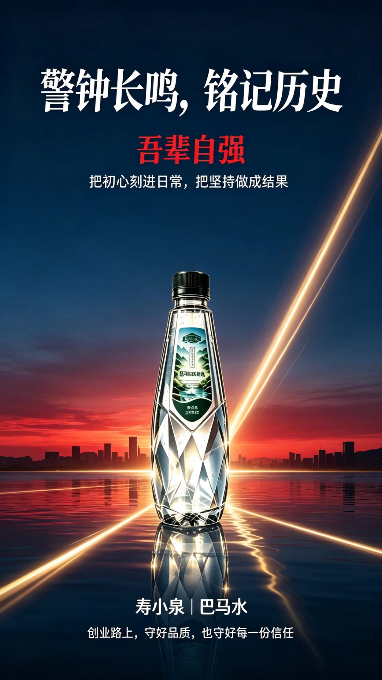 今天，9月18日。
警钟长鸣，铭记历史，吾辈自强。
 
这份自强，不只在口号里，
也在每一天的坚持里