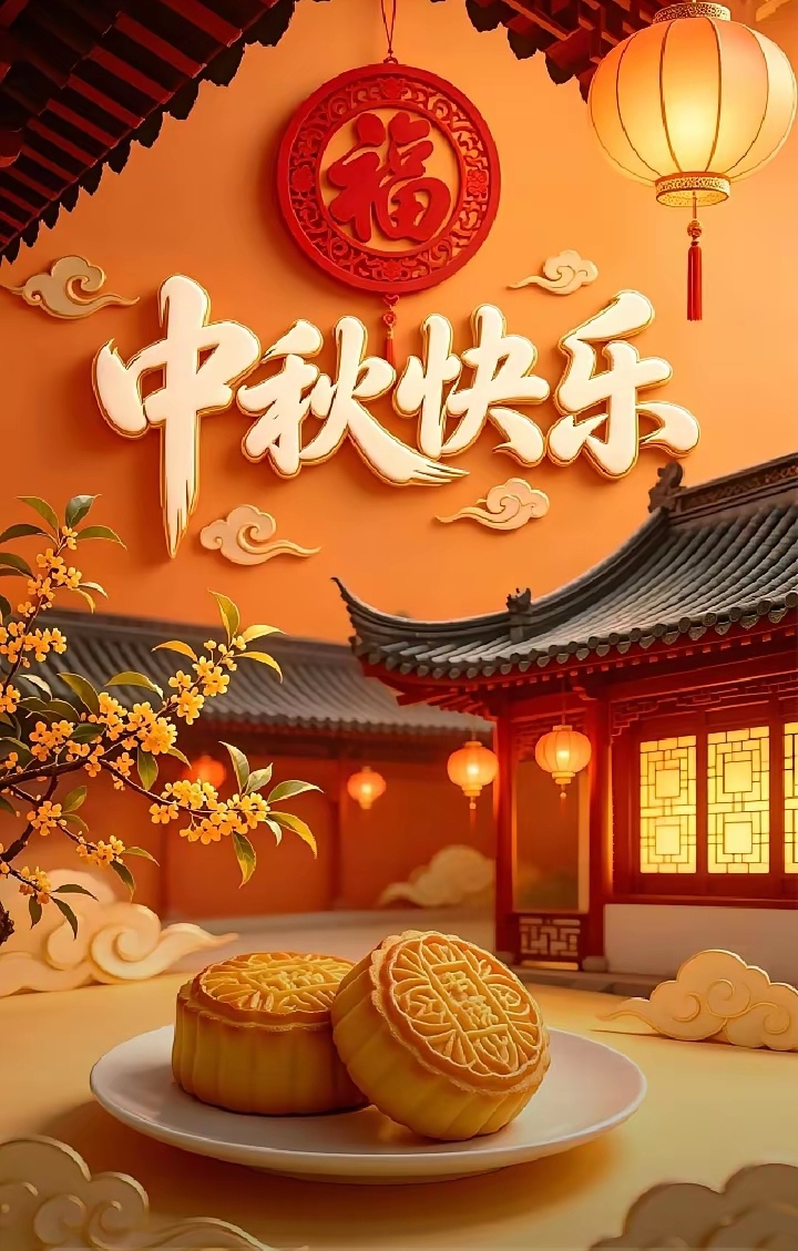 祝大家中秋快乐！阖家幸福！万事顺遂！