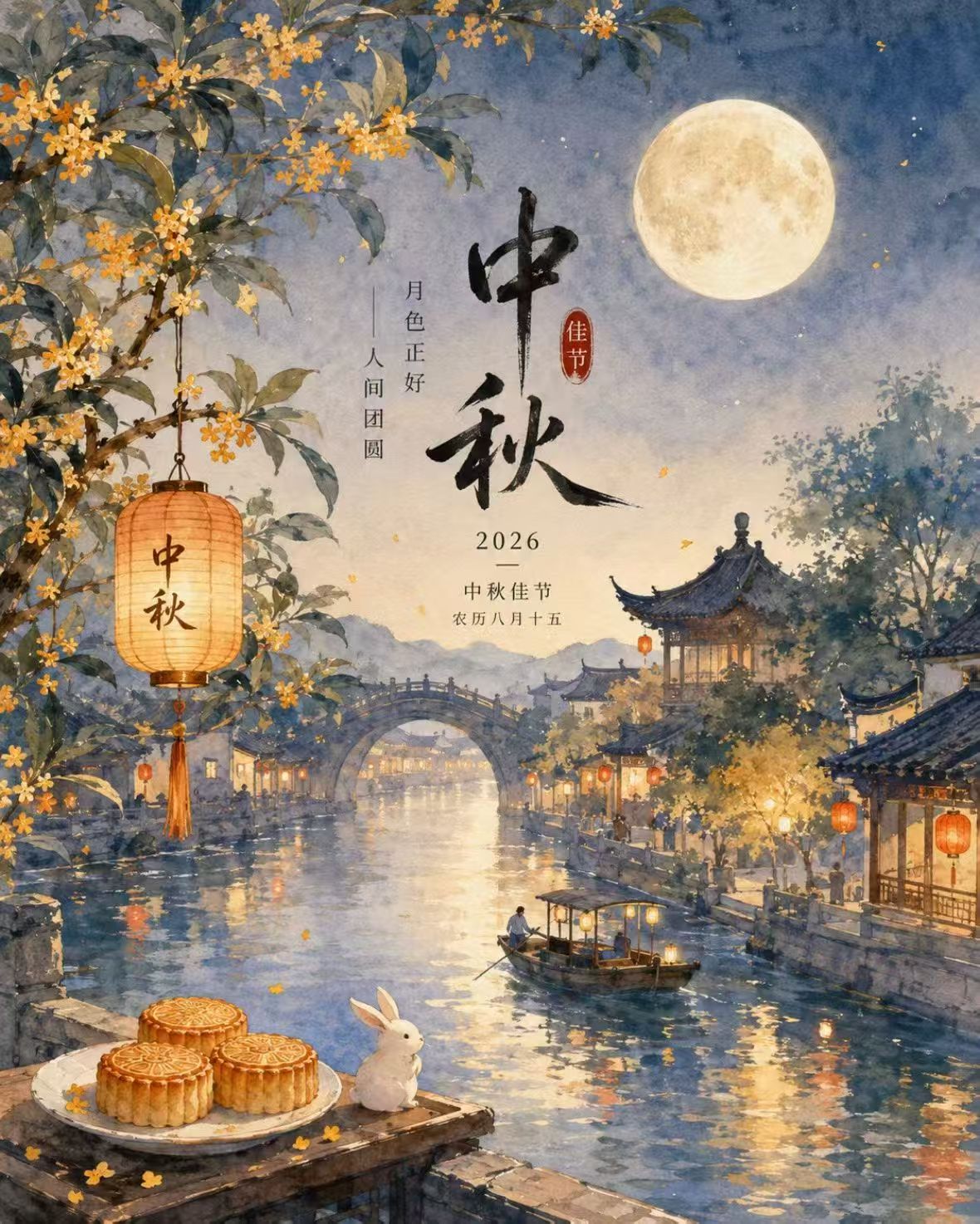 人间至味是团圆，月光所至，万事顺意✨🌹