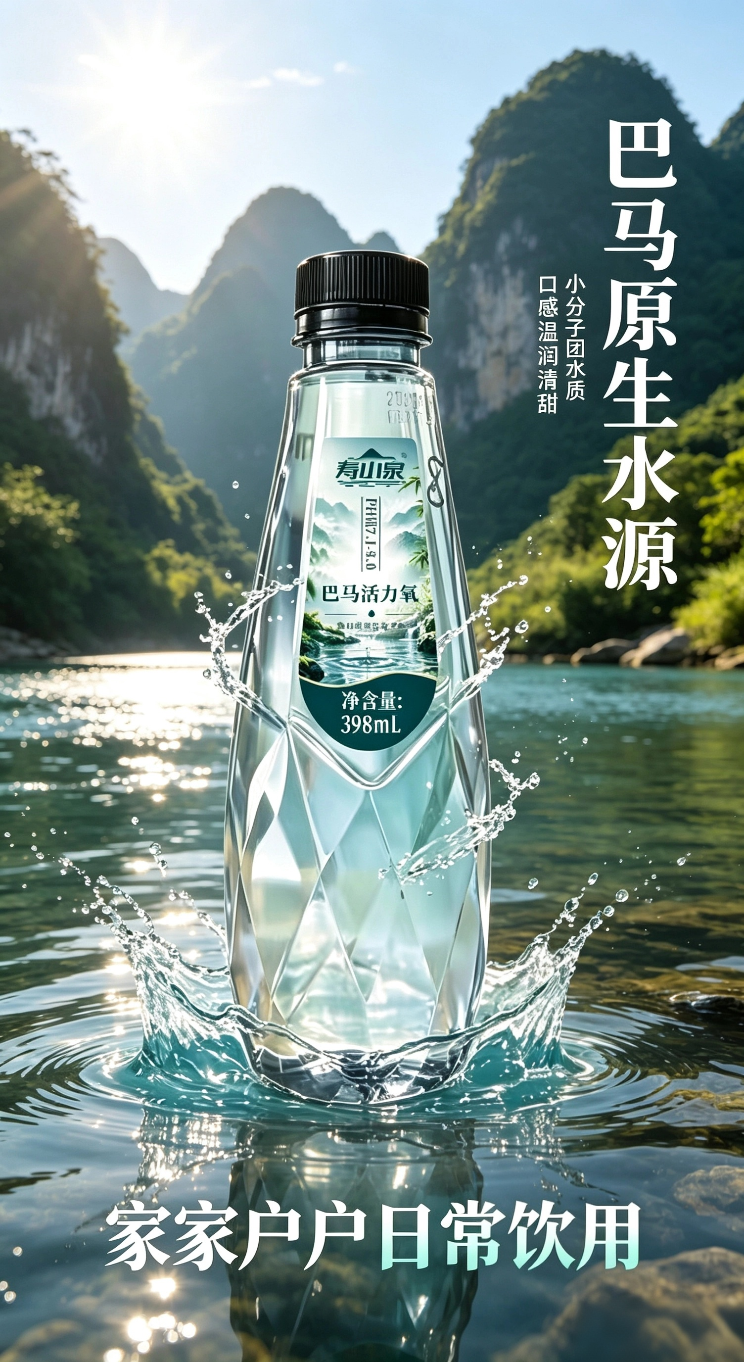 选项目，优先选人人都要用的刚需品！健康饮水，是家家户户的日常需求。

巴马天然活性水，取自巴马原生水