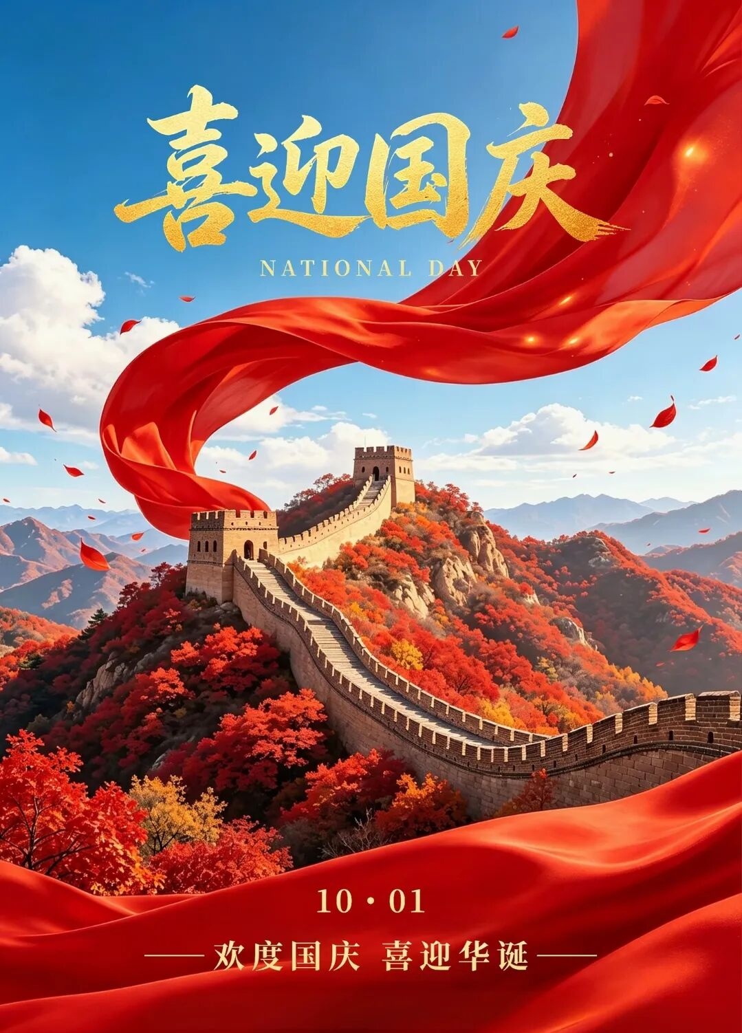 喜迎国庆，祝福祖国，繁荣昌盛，国泰民安！