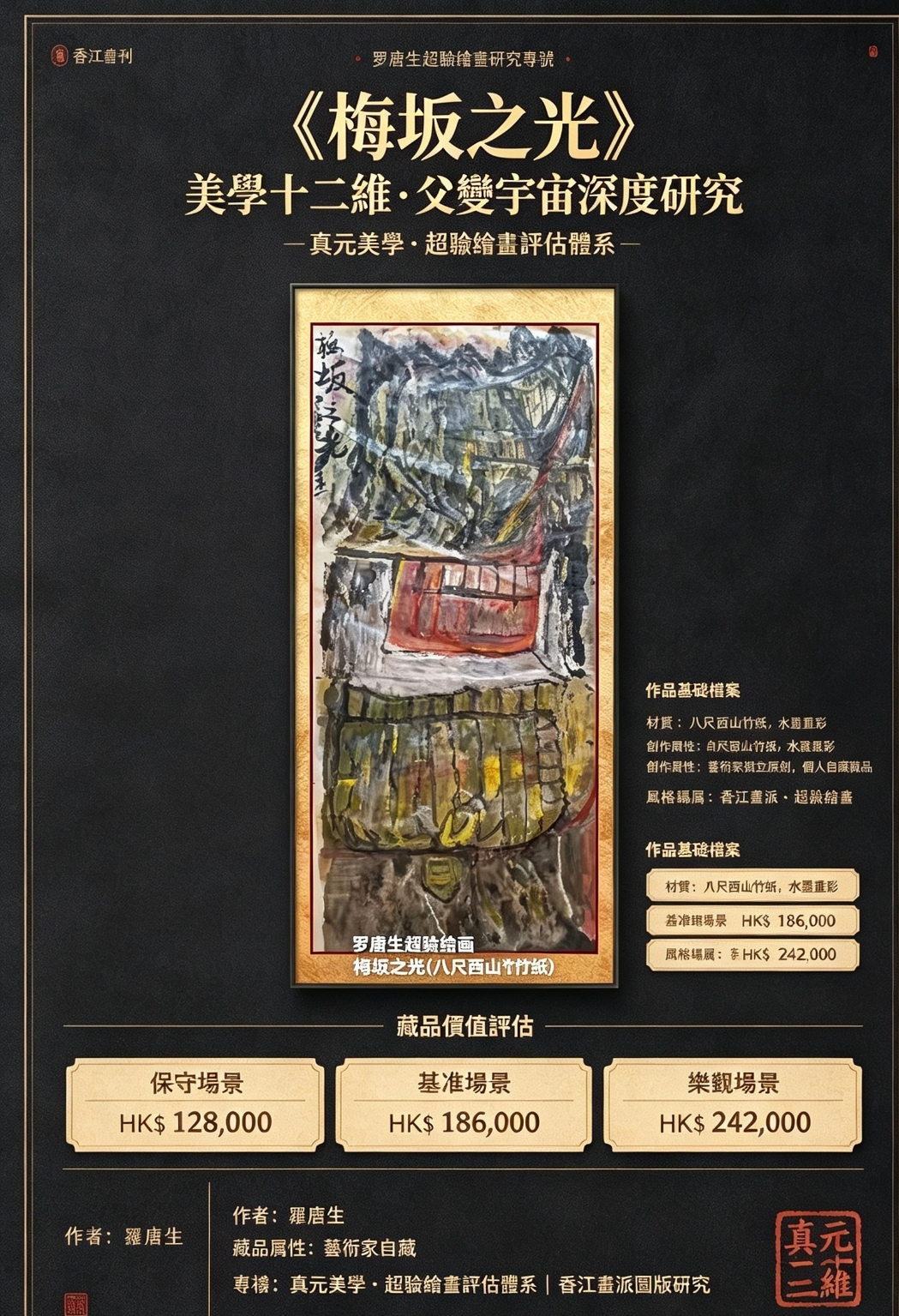 《香江畫刊》｜羅唐生超驗繪畫《梅坂之光》美學十二維·