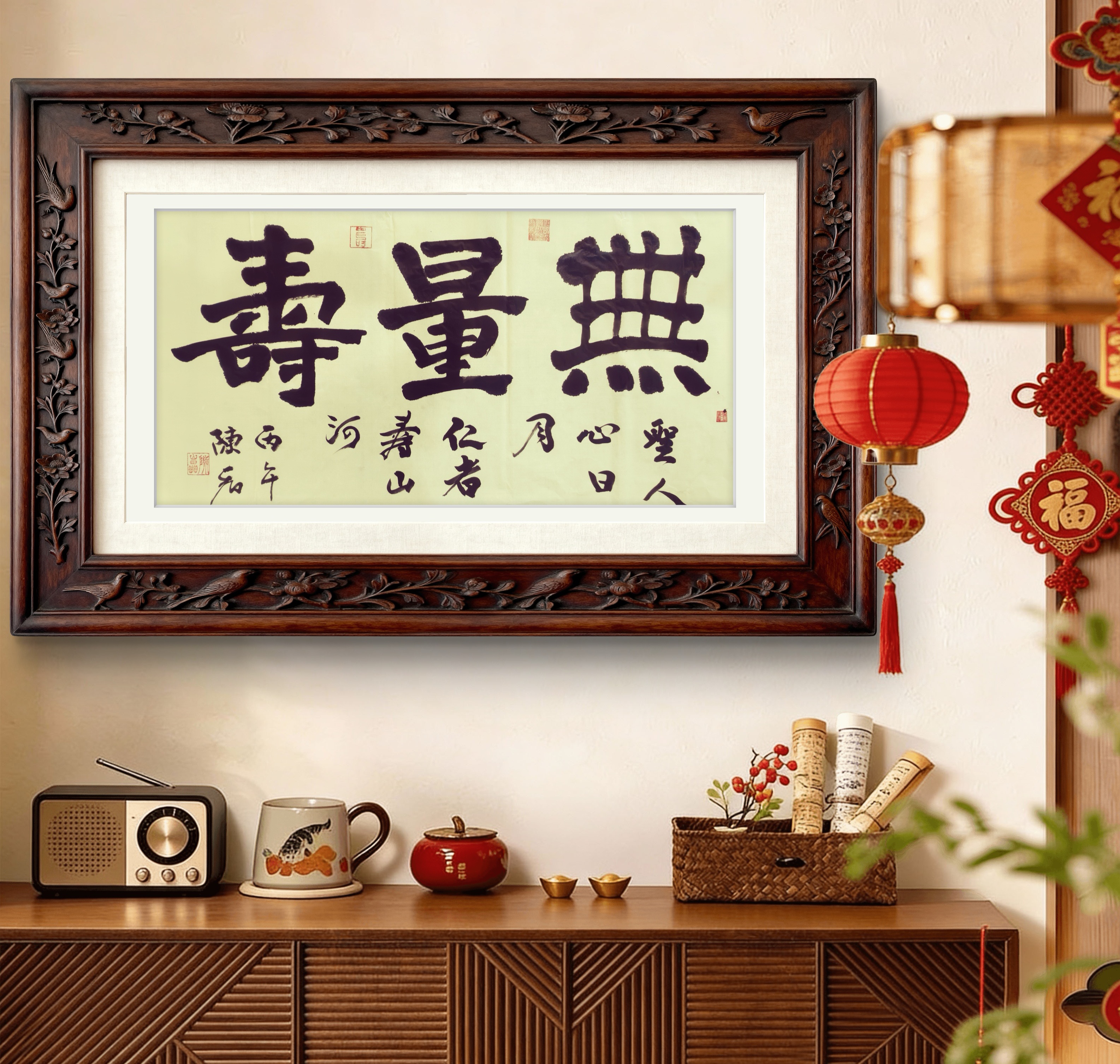 早上好！ 墨融星陨，能量书法