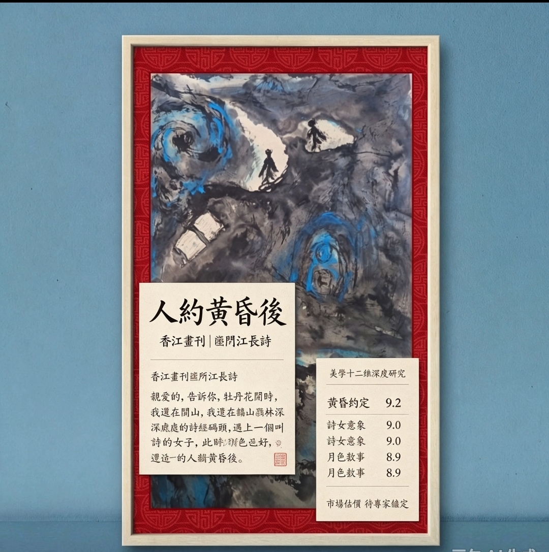 香江畫刊》獨家評估｜羅唐生超驗繪畫《閩江長詩》九聯組畫