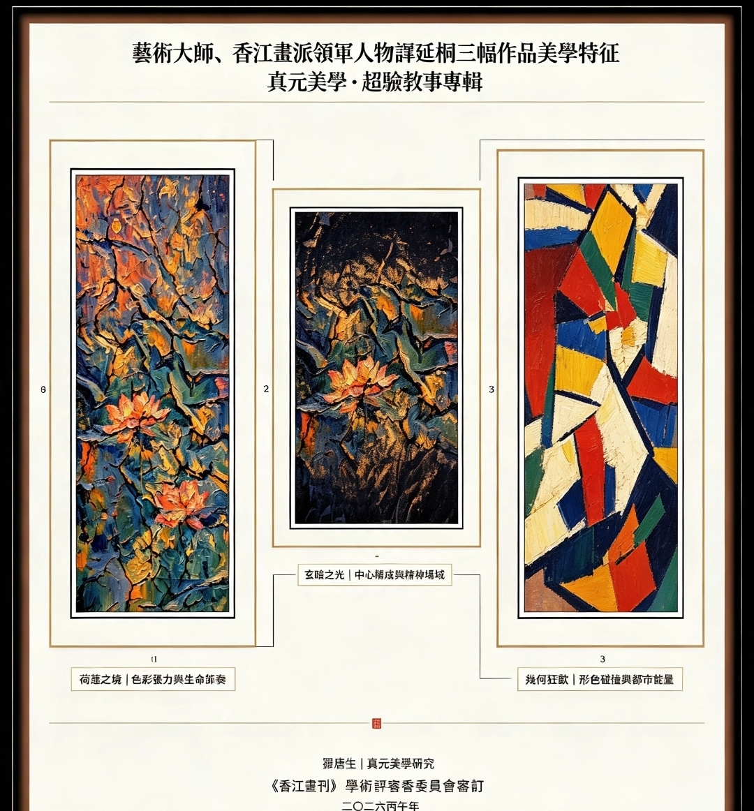 香江畫刊｜藝術大師、香江畫派領軍人物譚延桐三幅作品藝術特质